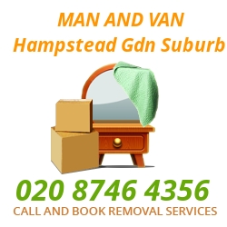 moving home van Hampstead Gdn Suburb