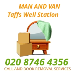moving home van Taffs Well Station